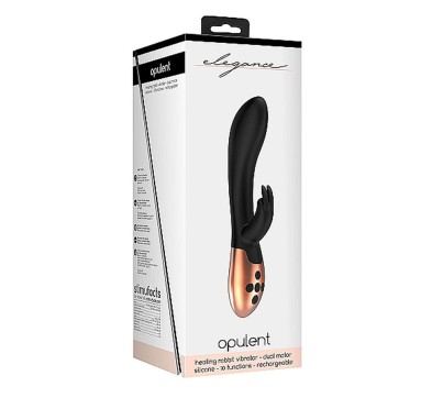 Heating Rabbit Vibrator - Opulent - Black